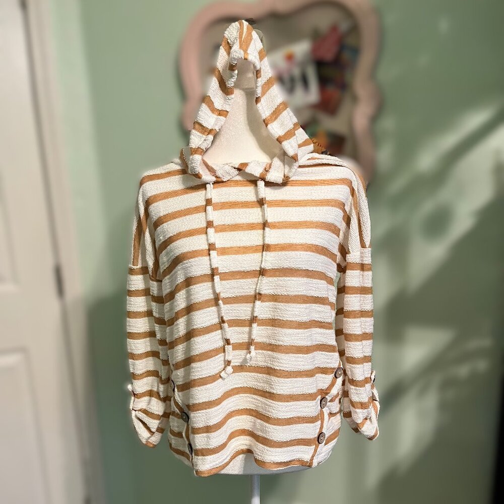 NWT Striped Beach Pullover, M